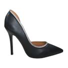 Scarpin Vizzano Salto Alto Lateral Aberta Feminino Scarpin Vizzano Salto Alto Lateral Aberta Feminino