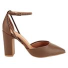 Scarpin Vizzano Salto Bloco Bico Fino Fecho Strass 1285.449