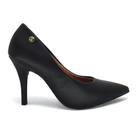 Scarpin Vizzano Salto Fino Médio Bico Fino Clássico Elegante