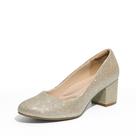 Scarpins DREAM PAIRS SDPU2462W Salto Grosso Dourado 5,7 cm Scarpins DREAM PAIRS SDPU2462W Salto Grosso Dourado 5,7 cm
