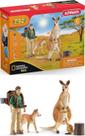 Schleich 42623 Conjunto de Figuras de Aventura na Vida Selvagem do Outback