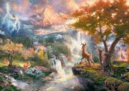 Schmidt Spiele CGS_59486 Thomas Kinkade: Disney - Quebra-cabeça Bambi, Multicolorido