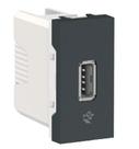 Schneider orion modulo tomada usb 2.0 1a grafite s70547094