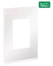 Schneider orion placa 4x2 3 postos white glass s734103809 Schneider orion placa 4x2 3 postos white glass s734103809