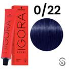 Schwarzkopf Igora Royal Coloração 0/22 Tom Mistura Azul 60ml