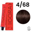 Schwarzkopf Igora Royal Coloração 4/68 Castanho Médio Marrom Vermelho 60ml