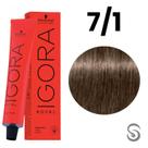 Schwarzkopf Igora Royal Coloração 7/1 Louro Médio Cinza 60ml