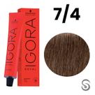 Schwarzkopf Igora Royal Coloração 7/4 Louro Médio Bege 60ml Schwarzkopf Igora Royal Coloração 7/4 Louro Médio Bege 60ml