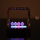 Science Desk Toy Newtons Cradle LED Light Balance Swing Balls