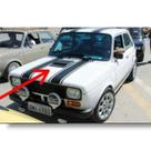 Scoop Entrada De Ar Capô Para Fiat 147 Fibra De Vidro