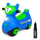 Scooter inflável para animais com salto WADDLE Bouncy Hopper azul