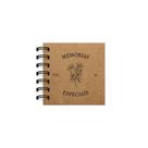 Scrapbook OEM Memórias Especiais Capa Flexível Kraft 240g com 20 Folhas Pretas 180g Tamanho A6 Preto