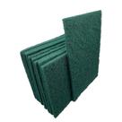 Scrub Pad VSM 6 x 9 cm, verde, fina, almofada de mão não tecida, pacote com 10