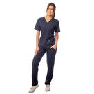 Scrub Pijama Cirúrgico Gabardine Marinho Blanco Raro