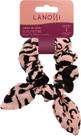 Scrunchie Animal Rosé Lanossi Beauty & Care Rosa e Preto Acessório para Cabelo