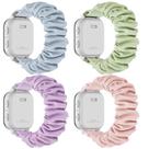Scrunchie Bands, pacote com 4 relógios Gizmo compatíveis com crianças, 3, 2, 1