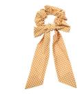 Scrunchie De Bolinhas Para Cabelo Com Laço - Rosa E Branco Scrunchie De Bolinhas Para Cabelo Com Laço - Rosa E Branco