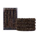 Scrunchies de Seda Lisos Marrom Escuro - Conjunto com 4 Peças Scrunchies de Seda Lisos Marrom Escuro - Conjunto com 4 Peças