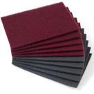 Scuff Pads S SATC 6x9cm, pacote com 10, marrom e cinza para automóveis
