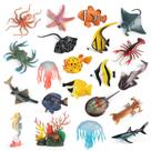 Sea Animals Toys Figures kukifun 21 unidades para festa de aniversário infantil Sea Animals Toys Figures kukifun 21 unidades para festa de aniversário infantil