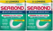 Sea-Bond Selos Adesivos para Dentadura Inferior 30 Unidades Sabor Menta