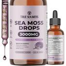 Sea Moss Drops TrueSeamoss 60 ml com sabor de sabugueiro