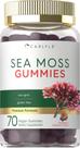 Sea Moss Gummies Carlyle 70, morango vegano, não transgênico, morango e mirtilo
