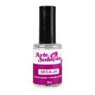 Seca Já Função 2 em 1 Secante Líquido Ativador Brilho 11ml Arte Sedução Manicure Nail Art Nail Designer Seca Esmaltação Acabamento Finalizador Brilho