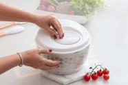 Seca Saladas Centrífuga Giratória Secador Verduras Manual 3,5 L Branco Paramount Seca Saladas Centrífuga Giratória Secador Verduras Manual 3,5 L Branco Paramount