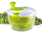Seca Saladas Centrifuga Secadora Folhas Tampa Com Travas