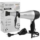 Secador Cabelo Portátil Dobrável Prático Viagem Mala Pequeno Bolsa 1200W Bivolt Cinza Hotel Hotelaria Pousada Academia
