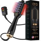 Secador de cabelo Blowout Brush OmoTeam 4 em 1 com alisador iônico