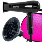 Secador De Cabelo Britania Ions 1200w Dobravel Mini Viagem Bivolt Com Difusor De Cachos Maleta