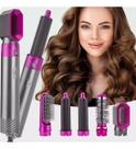 Secador De Cabelo Com Pente D Ar Quente 5 Em 1 Profissional