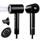 Secador de cabelo CONFU, secador de cabelo de secagem rápida de 110.000 RPM com difusor magnético e concentrador, secador de cabelo iônico leve profissional para mulheres e homens