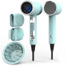 Secador de cabelo FUNTIN Tifunny Blue 1800W com escova difusora e pente
