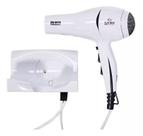 Secador De Cabelo Gama Italy 2000w Ions Quente Frio Suporte Fixo Parede Banheiro Hotel Motel Pousada Academia Antifurto