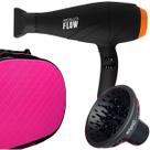 Secador De Cabelo Gama Italy 2300w GBS Barber Series Absolute Flow Ions Profissional Salão Ar Quente e Frio Com Difusor Cachos Maleta Rosa Secador De Cabelo Gama Italy 2300w GBS Barber Series Absolute Flow Ions Profissional Salão Ar Quente e Frio Com Difusor Cachos Maleta Rosa