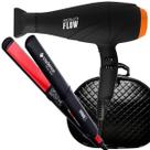 Secador De Cabelo Gama Italy 2300w GBS Barber Series Absolute Flow Ions Profissional Salão Prancha Chapinha Cadence Style 210c Com Maleta