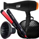 Secador De Cabelo Gama Italy 2300w GBS Barber Series Absolute Flow Profissional Salão Difusor Cachos Prancha Chapinha Cadence Style 210c Com Maleta