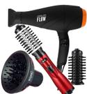 Secador De Cabelo Gama Italy Gbs 2300w Profissional Ions Tourmaline Quente Frio Difusor Cachos Escova Rotativa Protect