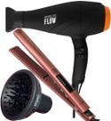 Secador De Cabelo Gama Italy Gbs 2300w Profissional Ions Tourmaline Quente Frio Difusor Prancha Progressiva Marula 450ºf