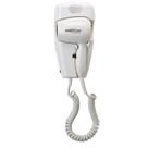 Secador de cabelo Jerdon Wall-Mount White Hotel Style 1600W JWM8C