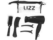Secador de Cabelo Lizz Mini Dobrável Preto 1200w Bivolt