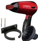 Secador De Cabelo Mondial 1200w Mini Dobrável Viagem Difusor Cachos Com Suporte Parede