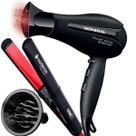 Secador De Cabelo Mondial 2000w Ions Power Shine Profissional Salão Ar Quente e Frio Difusor Prancha Chapinha Cadence Style 210c