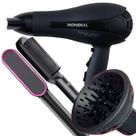 Secador De Cabelo Mondial 2000w Profissional Ion Ar Quente Frio sc13 Com Difusor De Cachos Escova 2 Em 1 Marca Prosper Hq