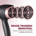 Secador de Cabelo Mondial Black Rose Line SC-37 2 Velocidades Preto - 2000W