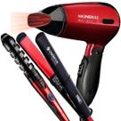 Secador De Cabelo Mondial Mini Dobrável 1200w Max Travel Viajem Prancha Chapinha Cadence Style 210c Modelador Cachos Cacheador Spiral Bivolt