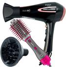 Secador de Cabelo Philco 2100w Ar quente Frio Profissional íons Tourmaline Difusor Escova 4 em 1 1300w